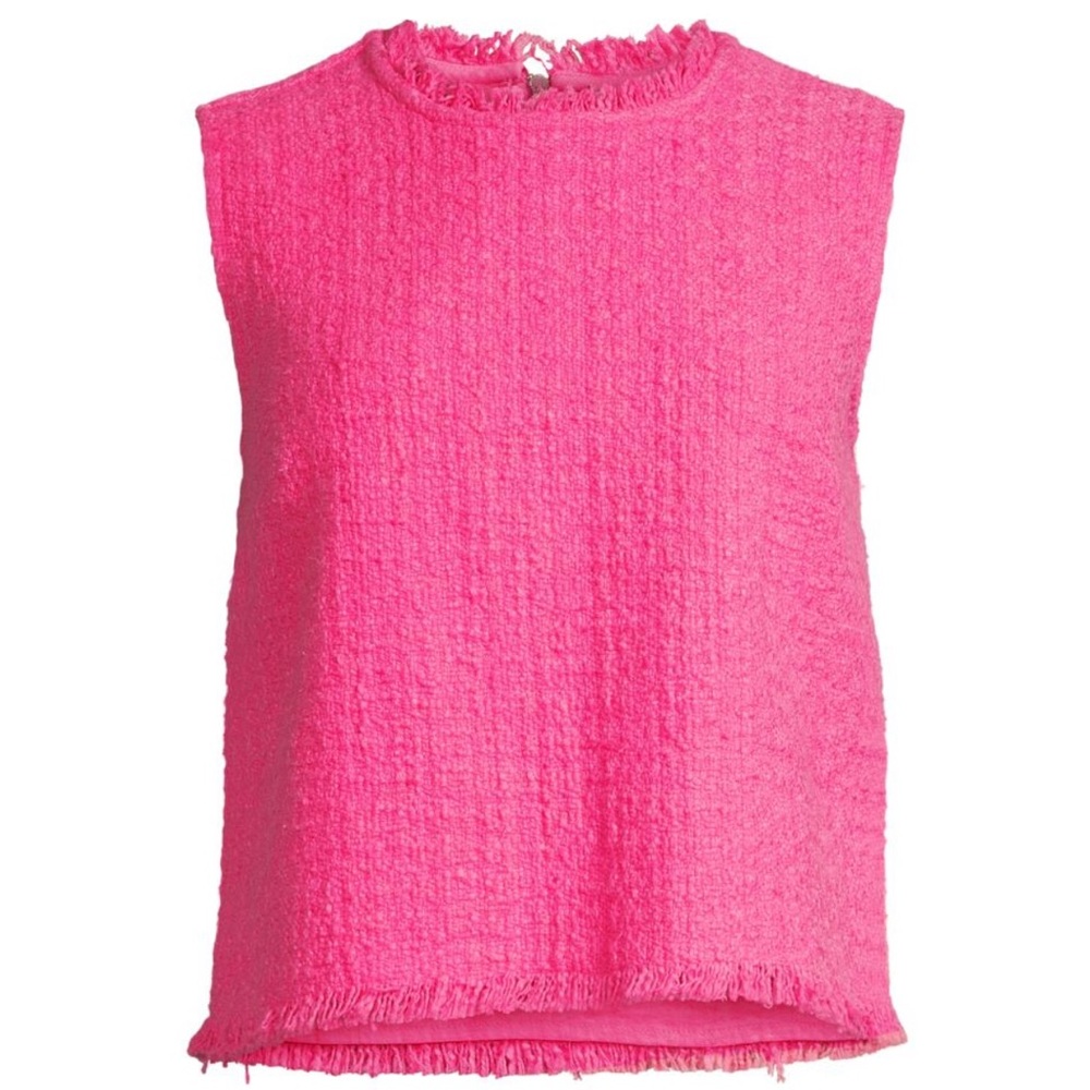 Frances Valentine Pink Textured Blouse